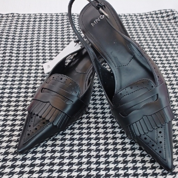 Mango Shoes - MNG Mango Kilty Slingback NWT